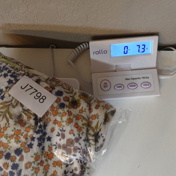 Fig and Flower Top Womens Extra Large Paisley Floral TUnic Long Sleeve Button Up - Picture 9 of 9